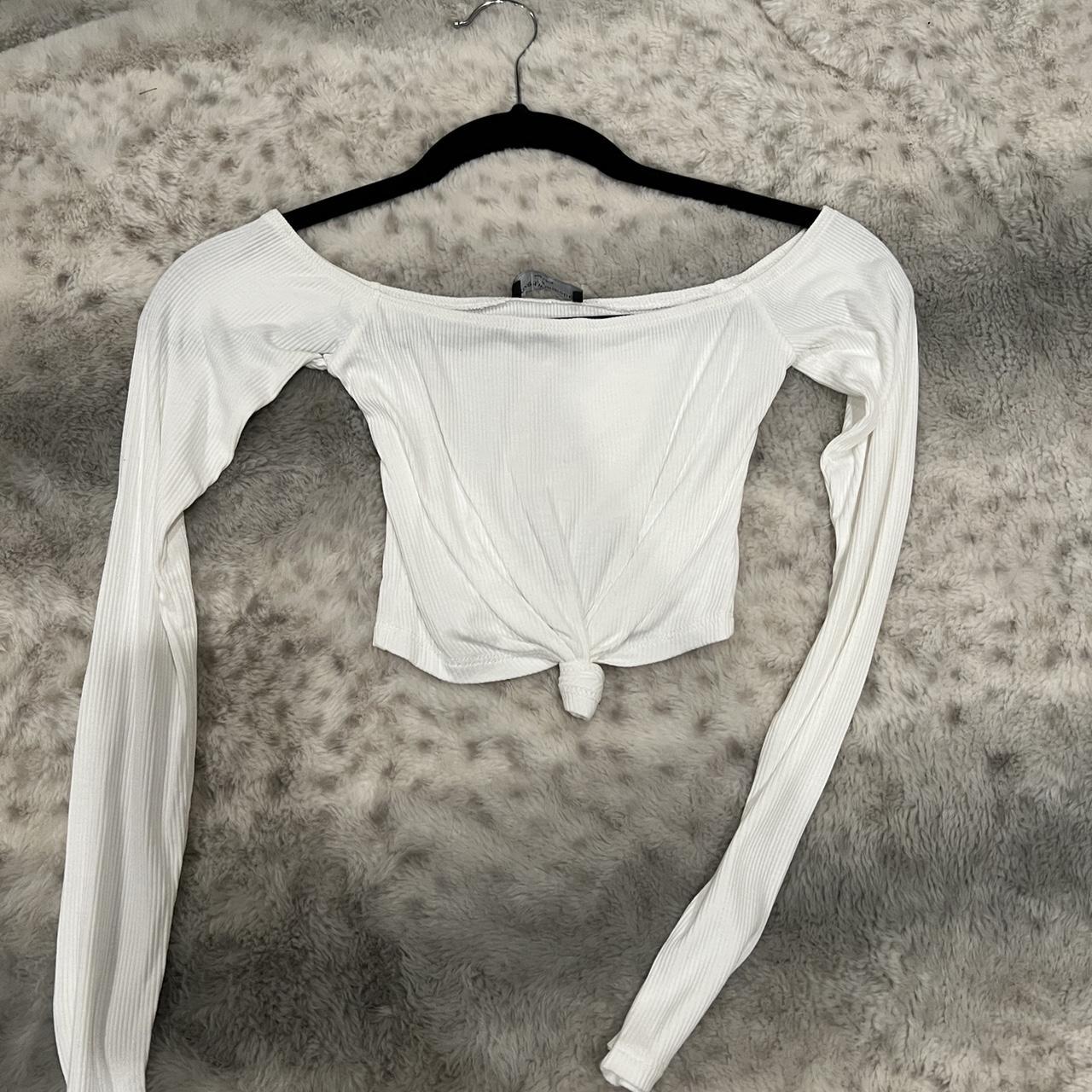 Naked Wardrobe Long Sleeve Crop Top Depop