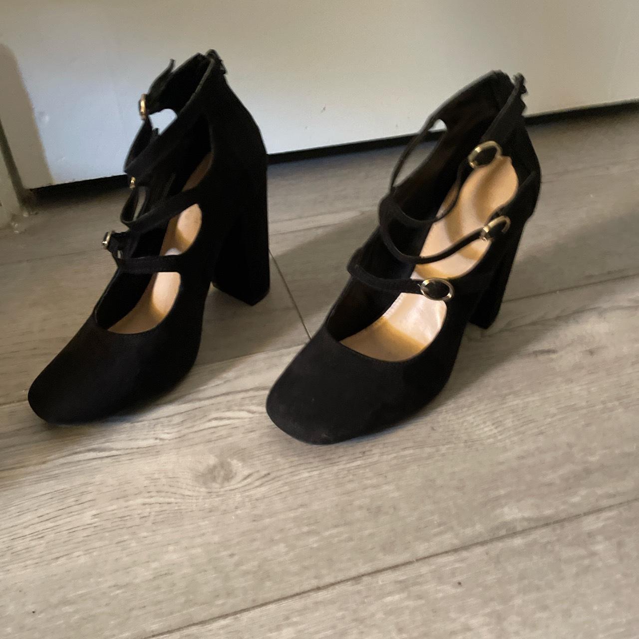 Gorgeous and elegant coquette black high heels. - Depop