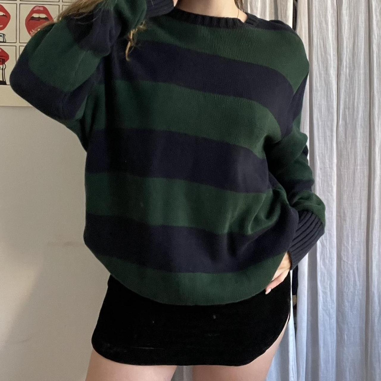 Brandy Melville Brianna Sweater Navy Blue And Depop