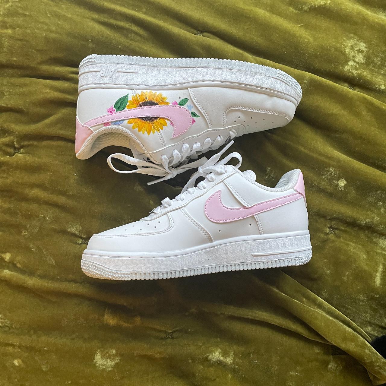 Sunflower Air Force 1 Custom Handpainted Sneakers 