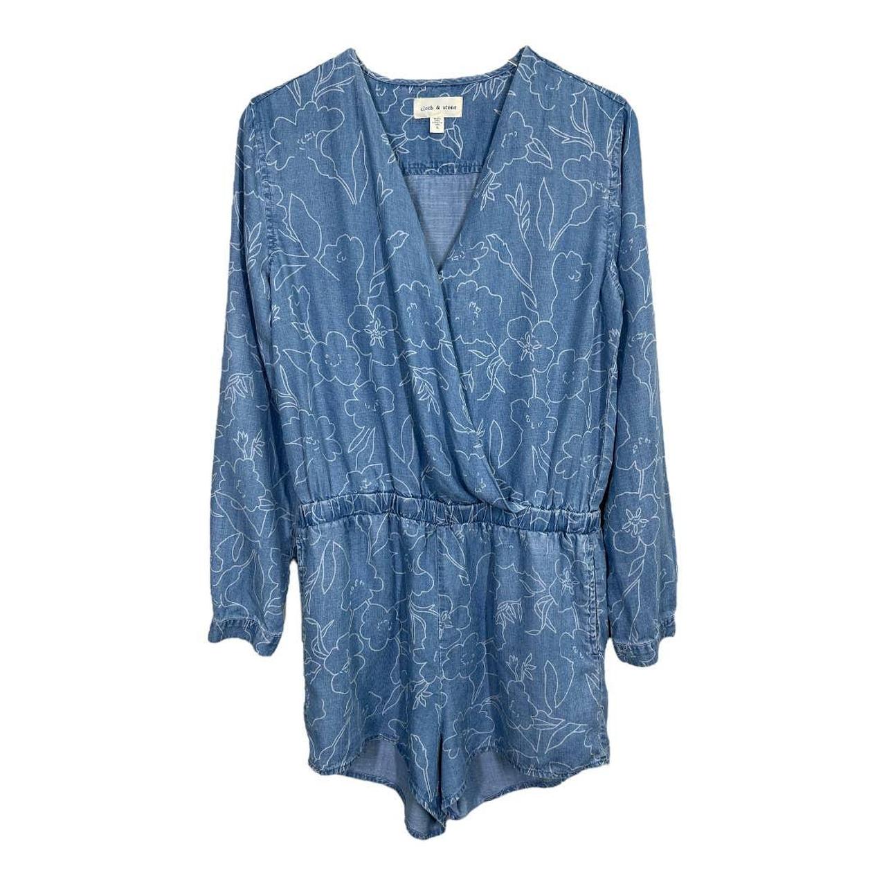 Cloth and 2024 stone chambray romper