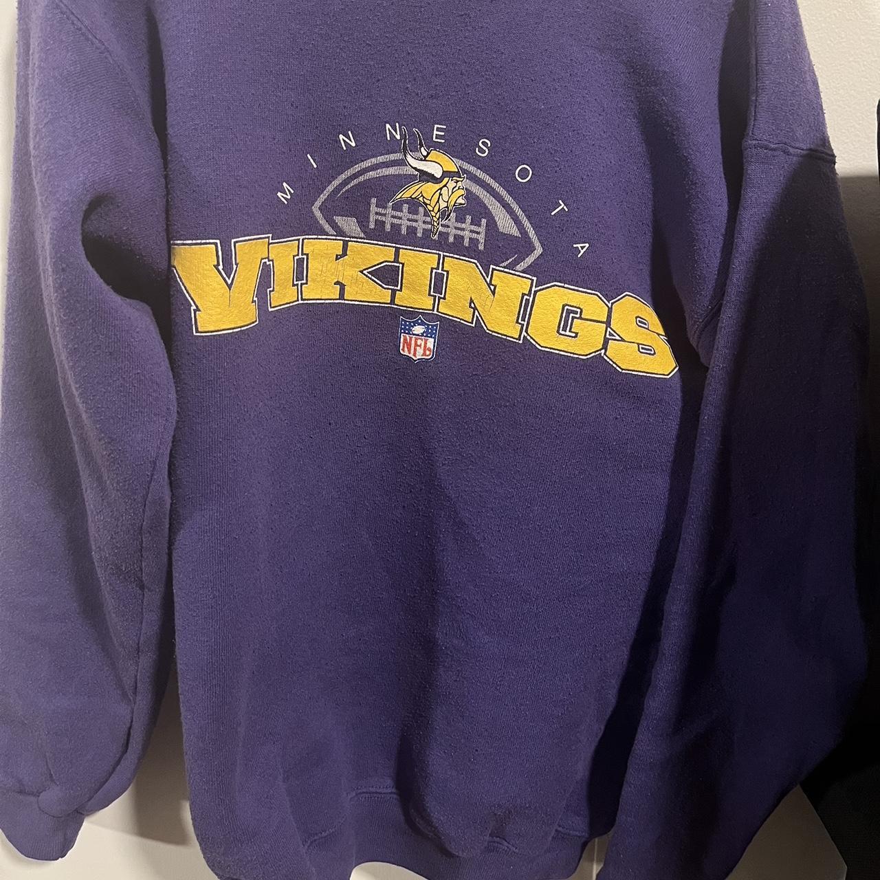 Vintage Riddell Minnesota Vikings Crewneck No - Depop