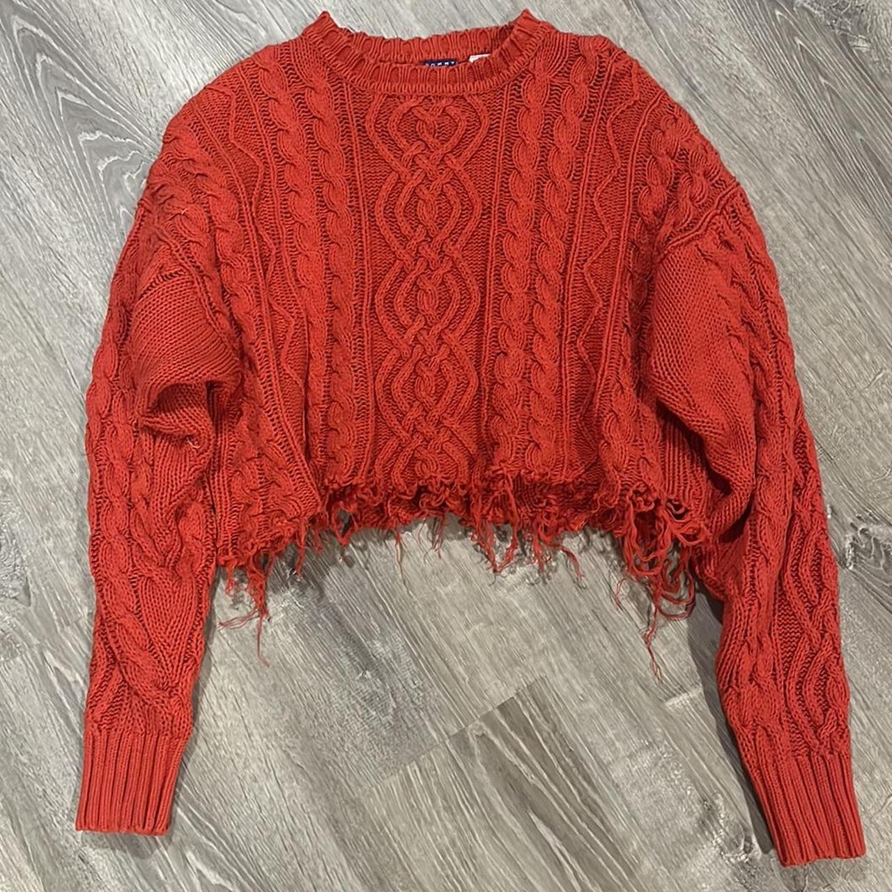 Vintage 90's Tommy Hilfiger Cable Knit Sweater... Depop
