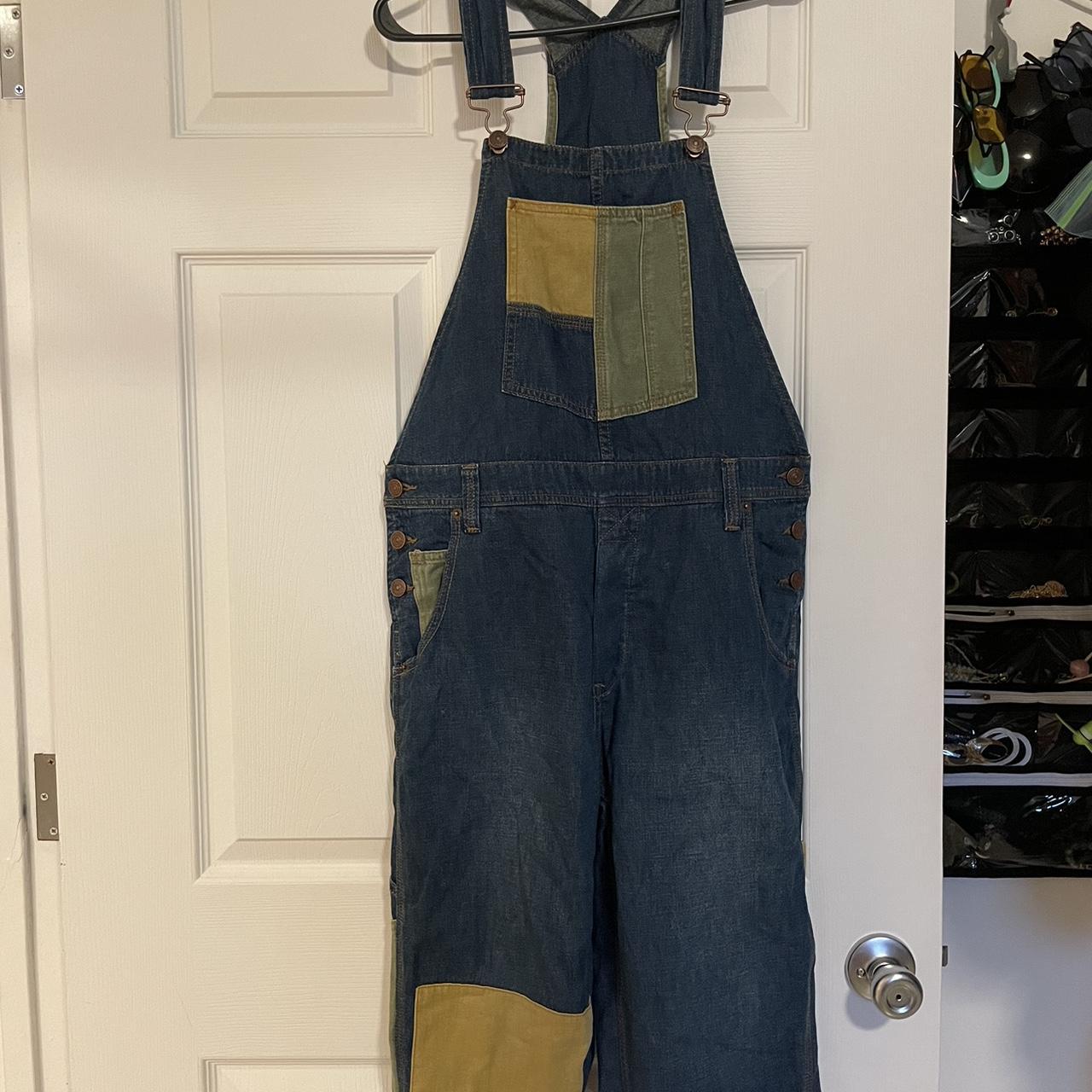 Free people denim overalls size S Depop Free people denim overalls size S Depop