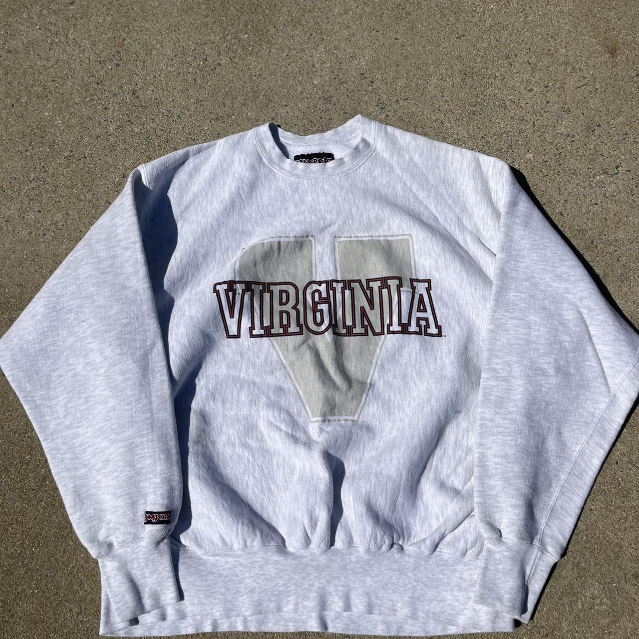 Vintage Virginia Crewneck on Jansport Tag Size Depop