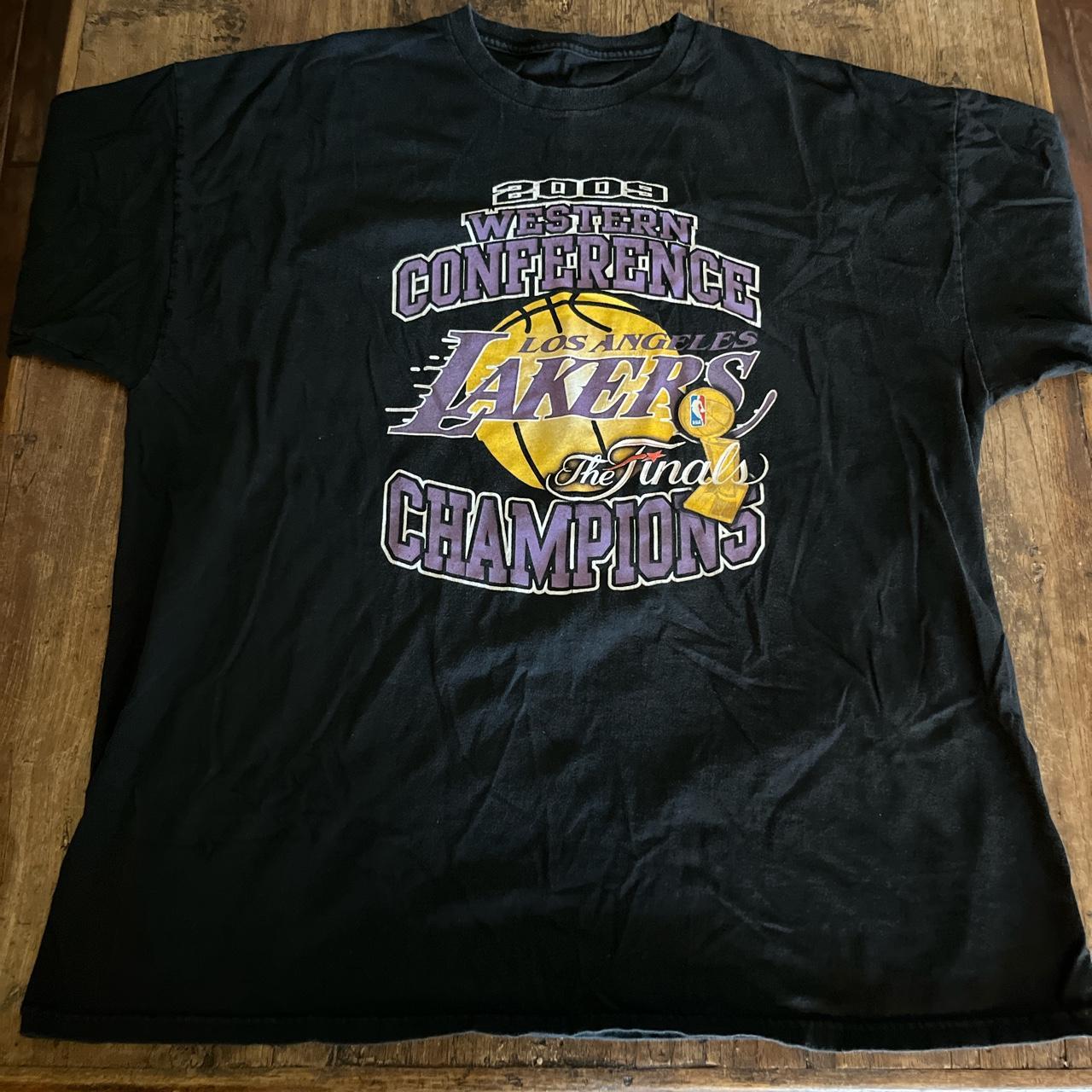 LA Lakers NBA Championship Medium Grey Oversized T-Shirt