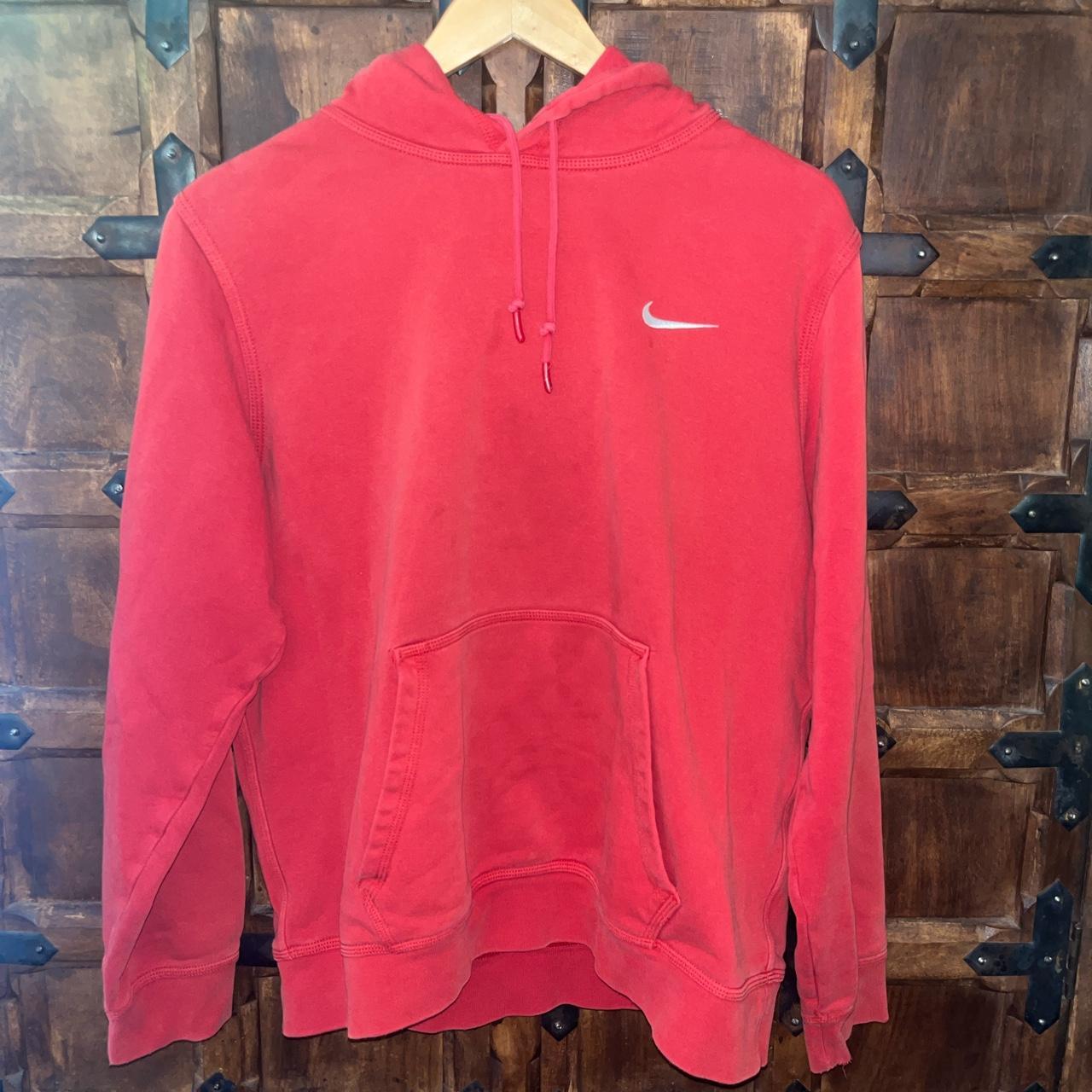 mens red nike pullover hoodie