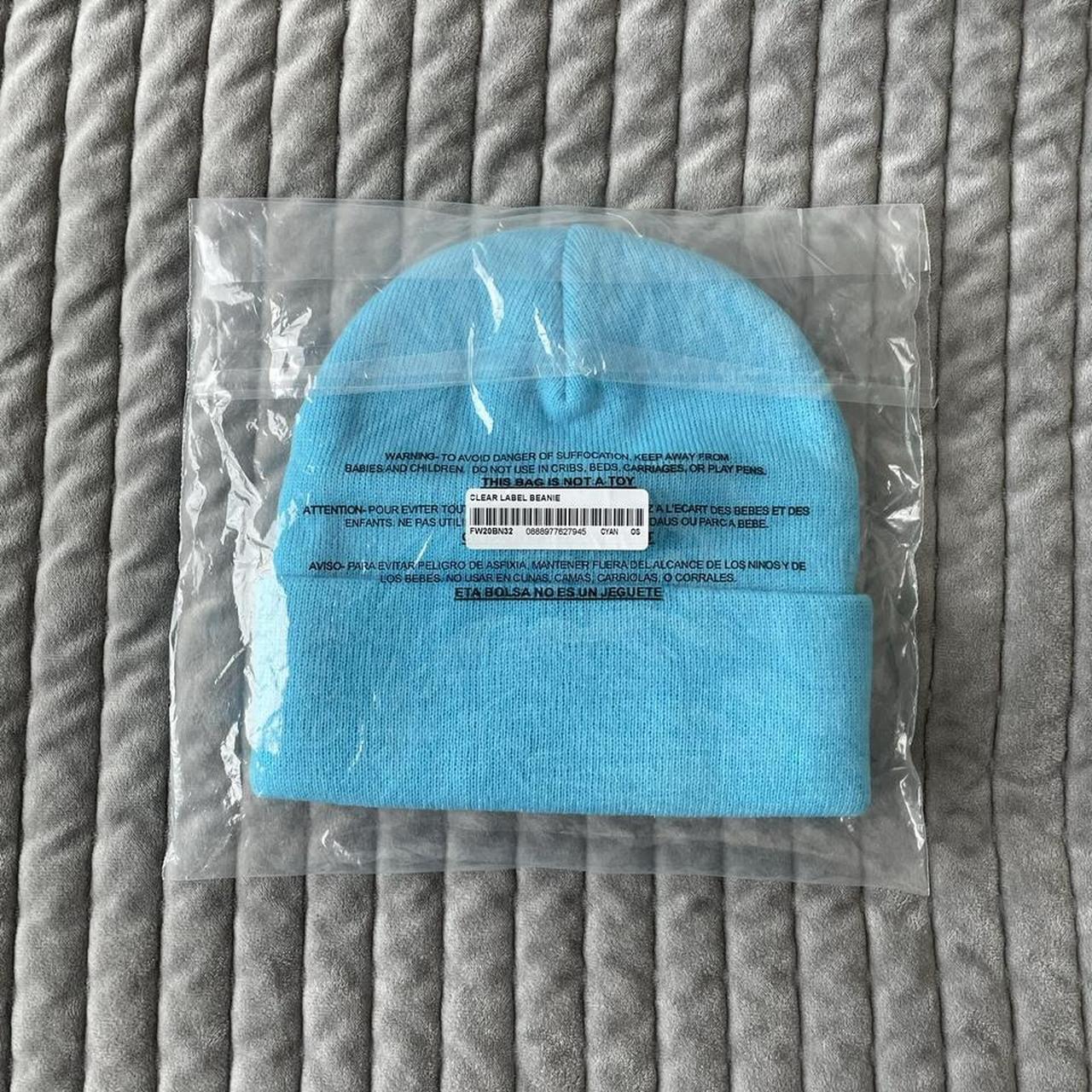 Supreme Clear Label shops Beanie CYAN