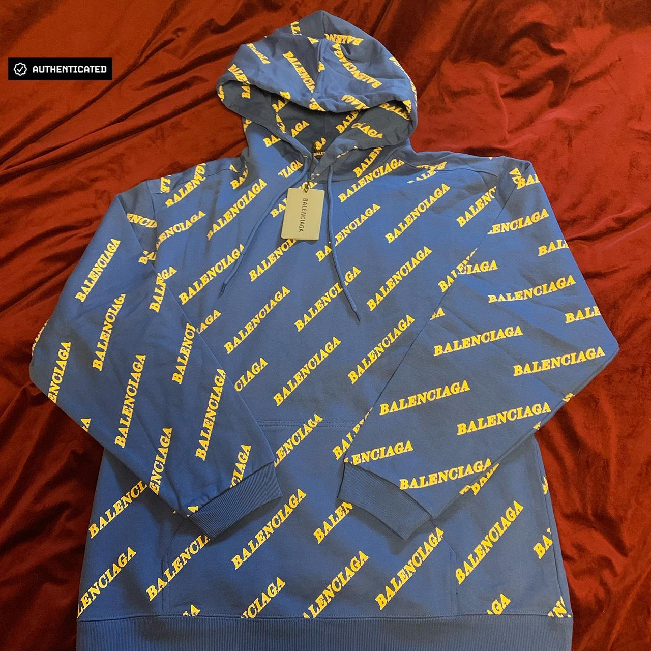 balenciaga hoodie mens yellow