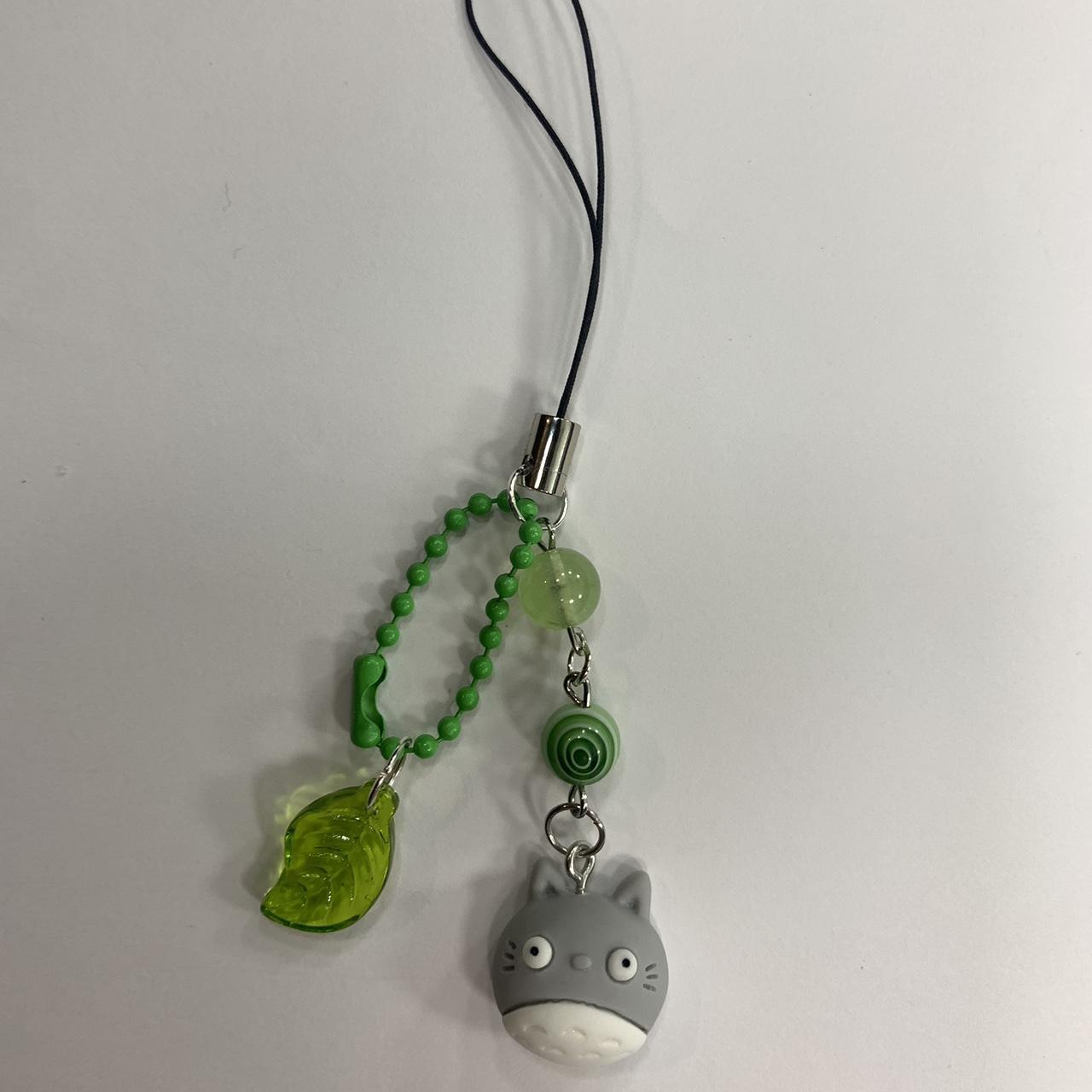 totoro beaded phone charm
