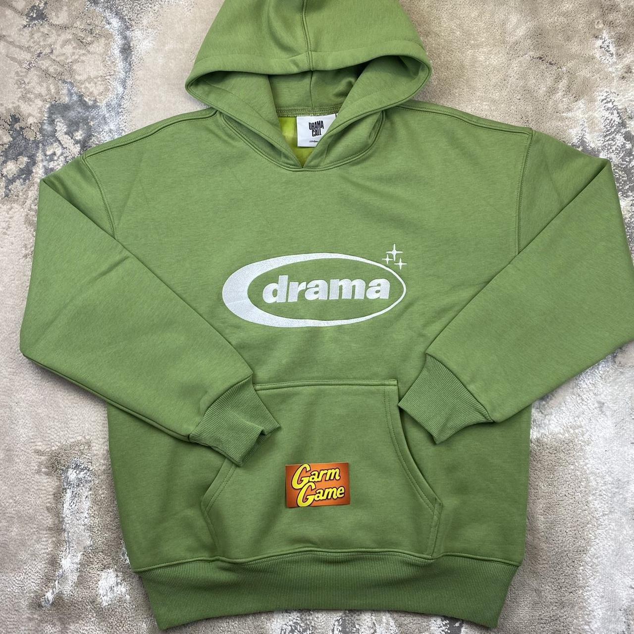 DRAMA CALL- Cactus green tracksuit hoodie with... - Depop