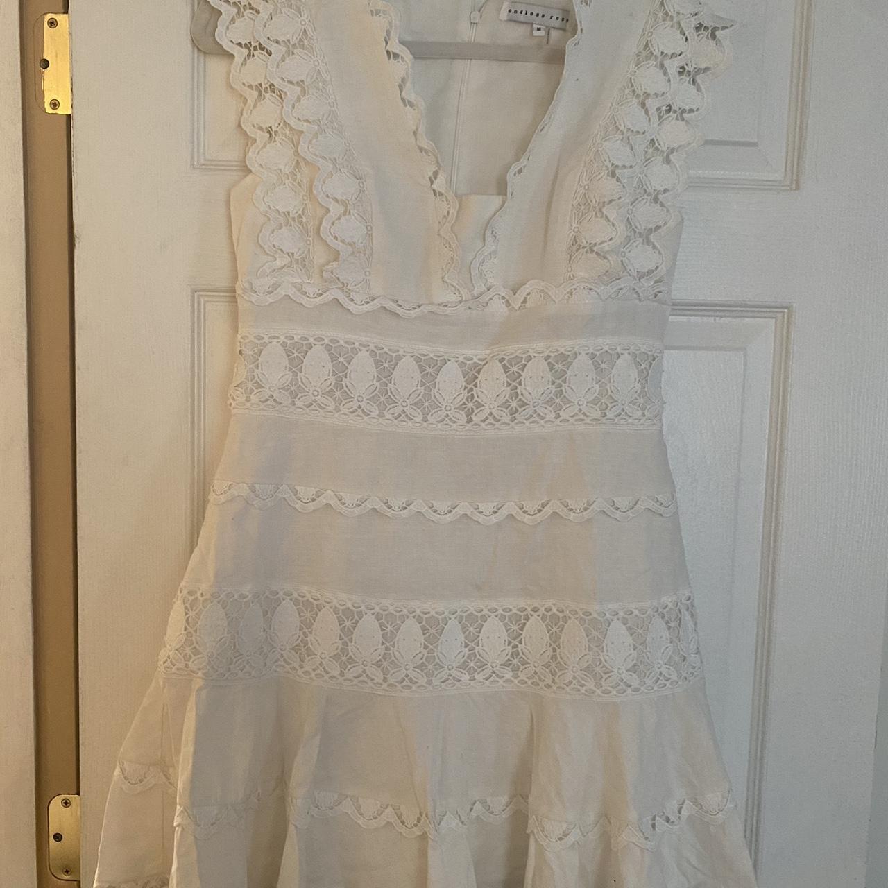 Endless Rose Women S White Dress Depop