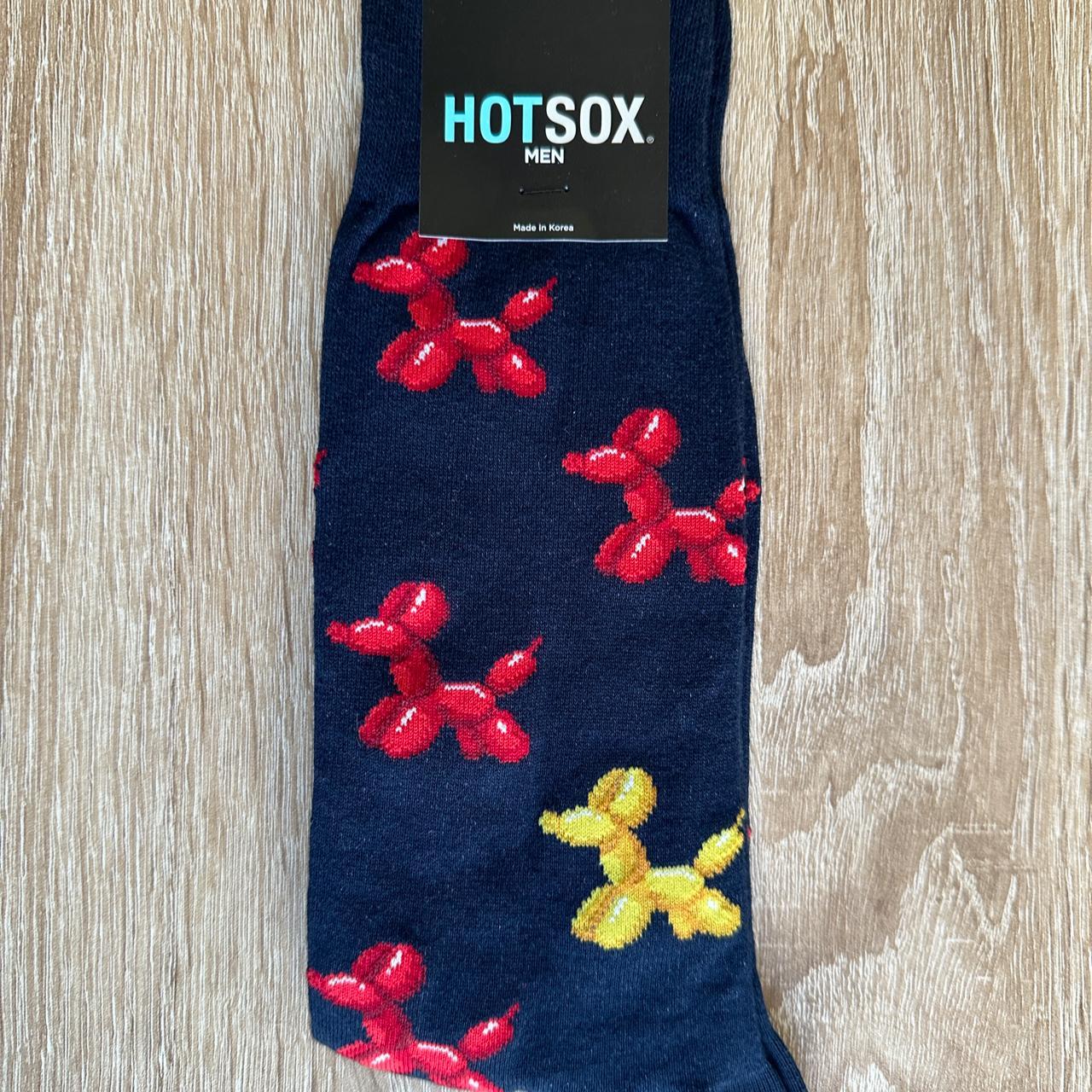 Hot Sox brand new. Navy with red and yellow Jeff... Depop