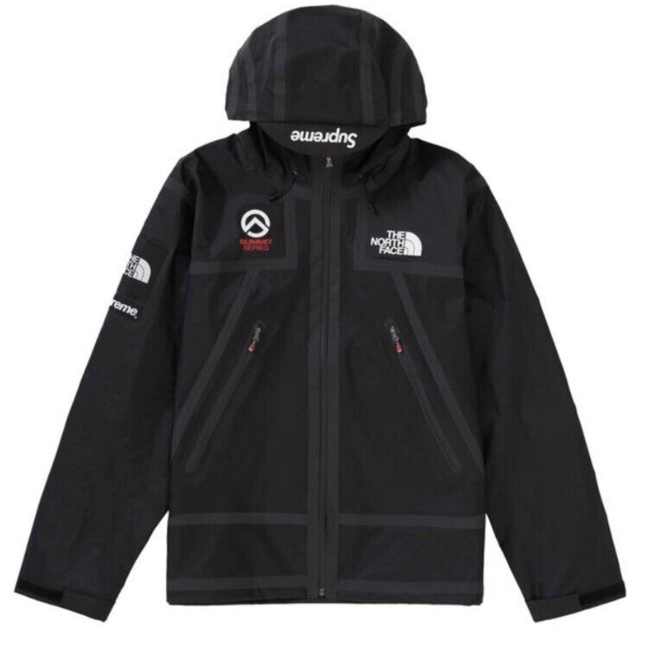 North face supreme online black jacket