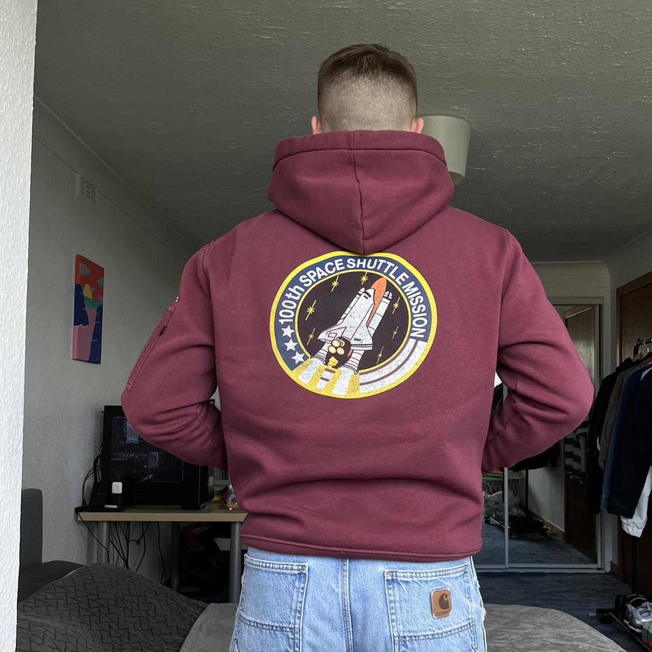 Alpha industries hoodie nasa sale