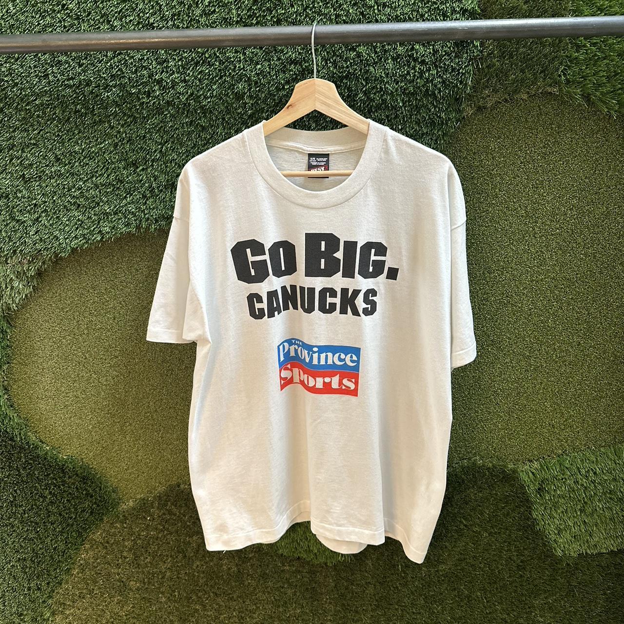Vancouver canucks vintage t shirt hotsell