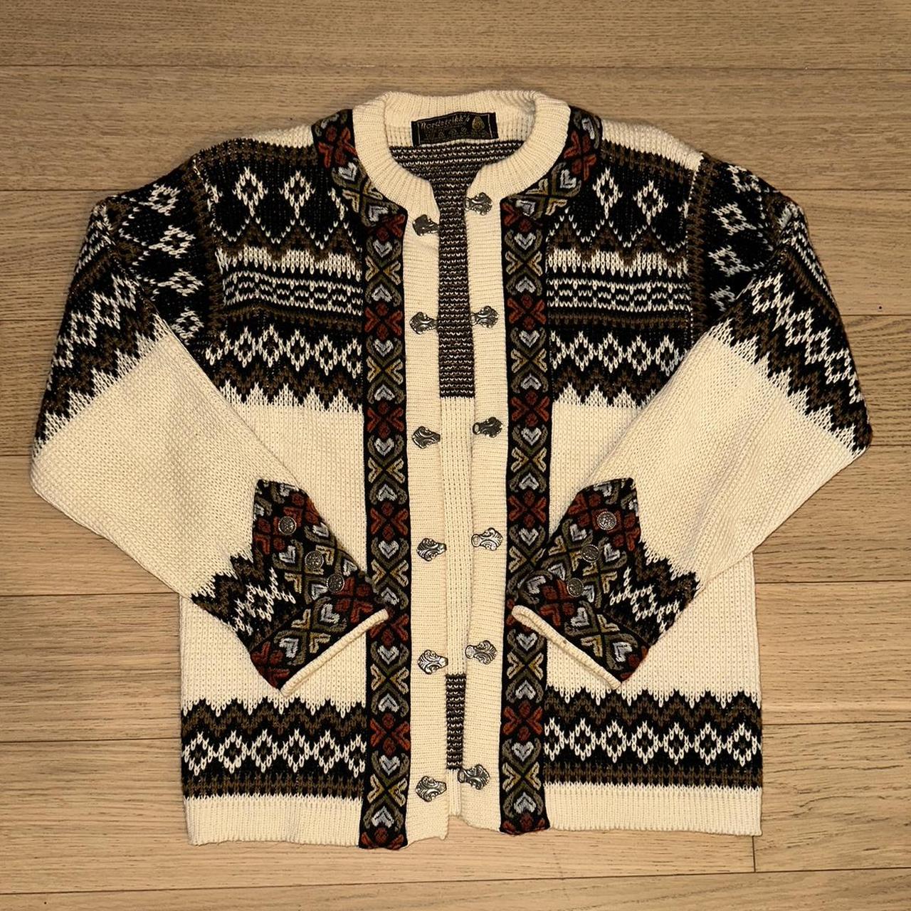 Vintage Nordstrikk sweater with metal clasps.... - Depop