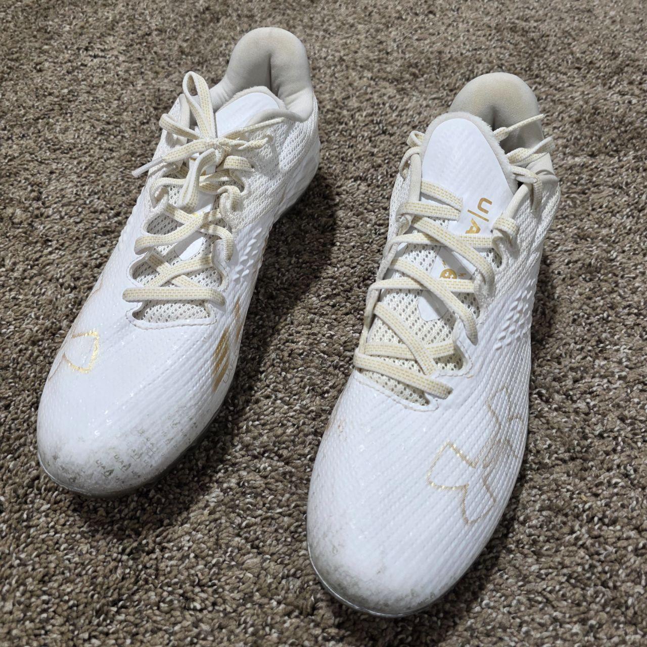 UnderArmourFootballCleatsWhite/GoldMen’sSize...