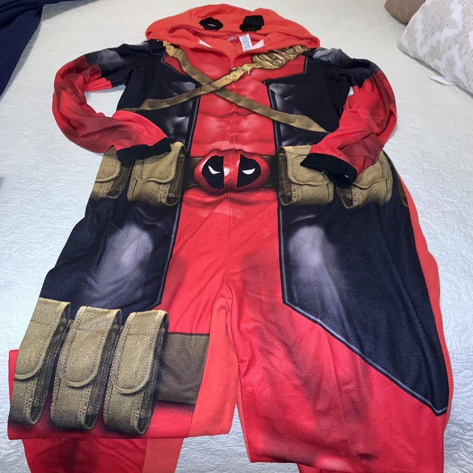 Marvel dead pool superhero adult hooded onesies x Depop