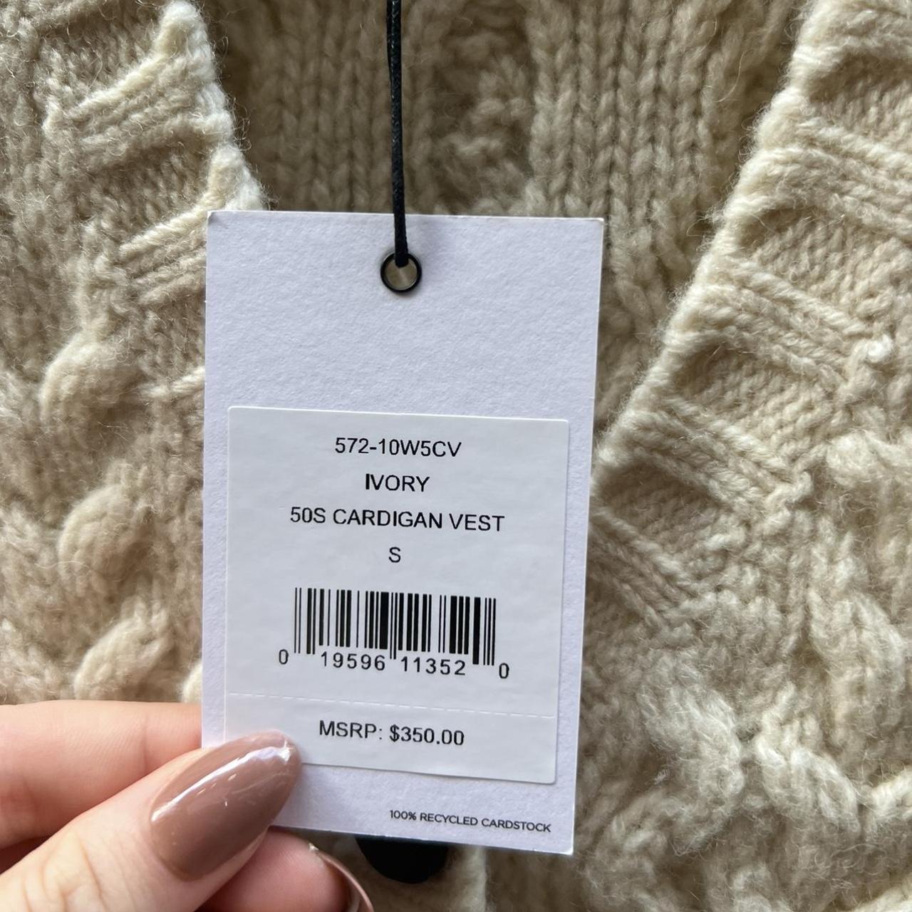 RE/DONE Women's Cream and White Jumper (3)