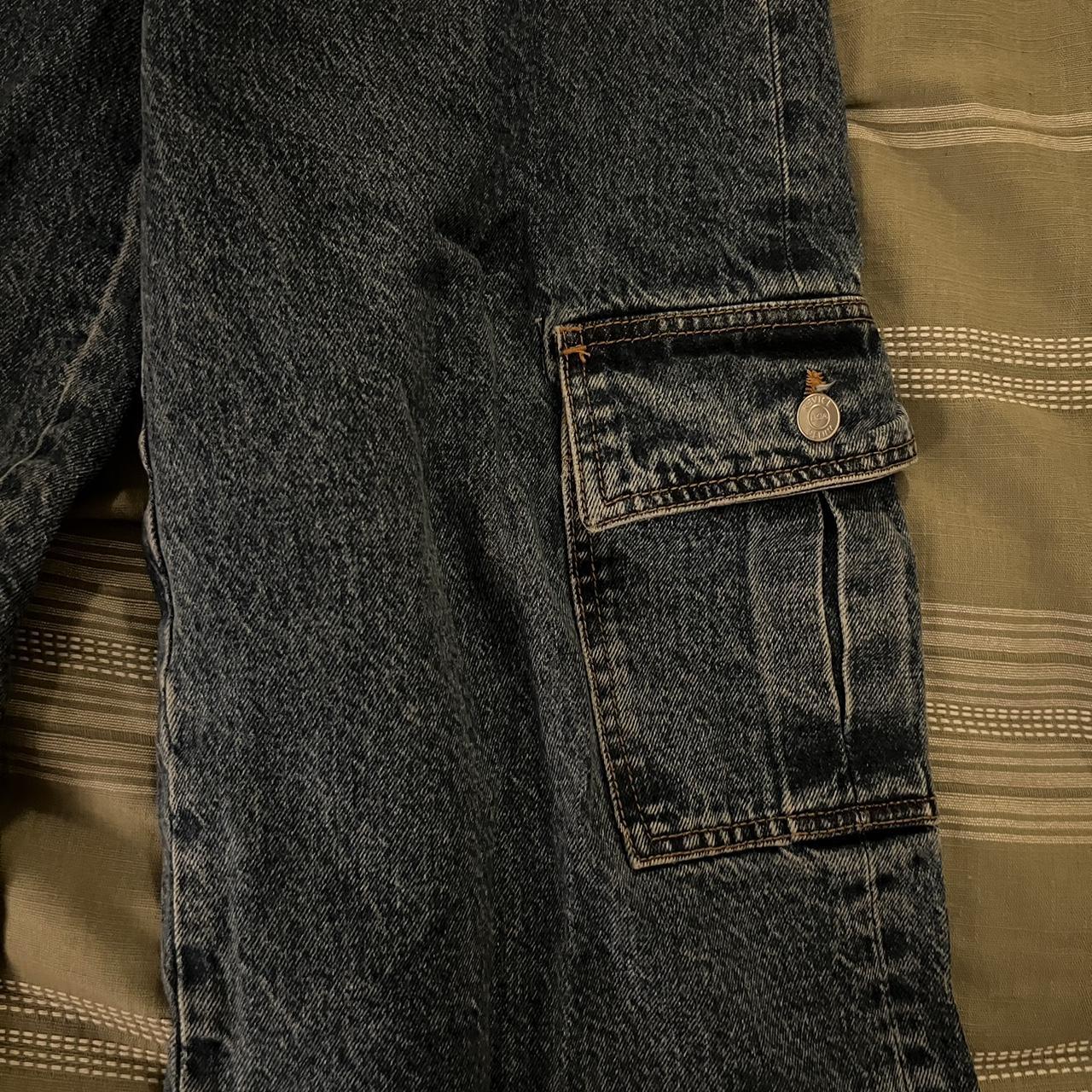 mid to high rise Revice cargo jeans super heavy... Depop