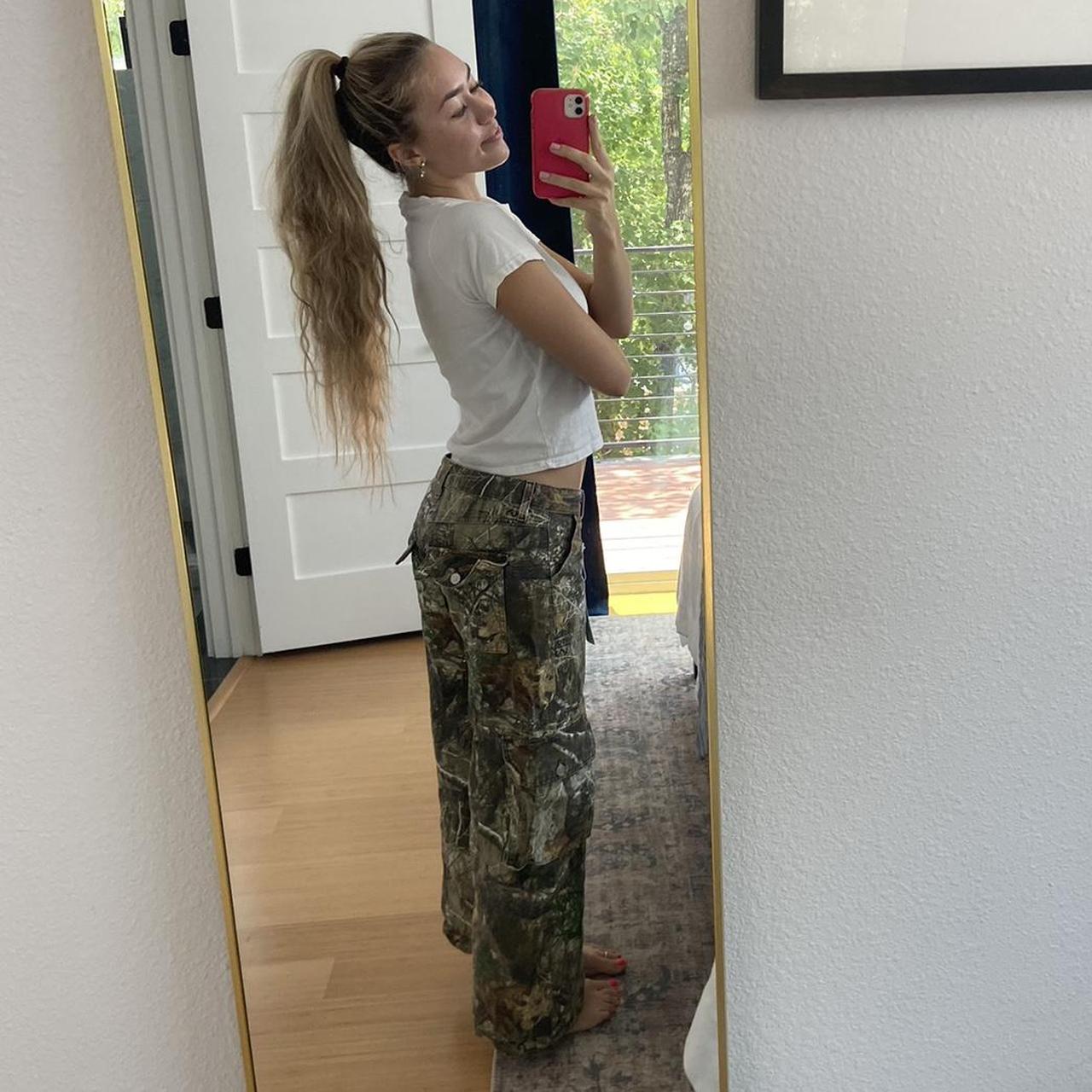 Revice denim camo cargo pant (the Amelia/Oakland)... Depop