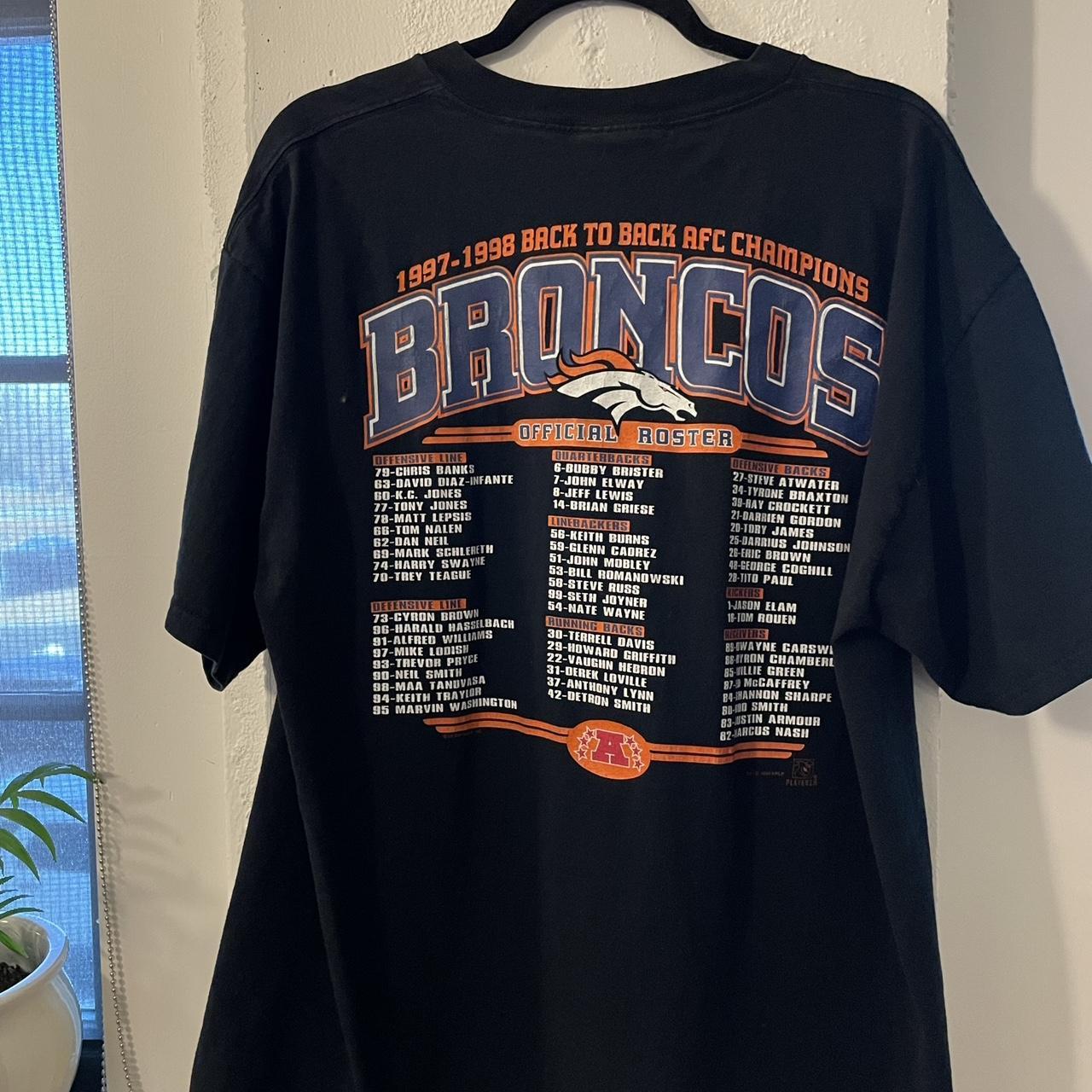 Vintage T-Shirt, Denver Broncos, Griese, McCaffery, Romanowski, Davis '01