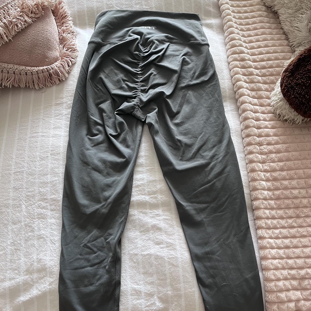 Echt grey tights size small scrunch bum Depop
