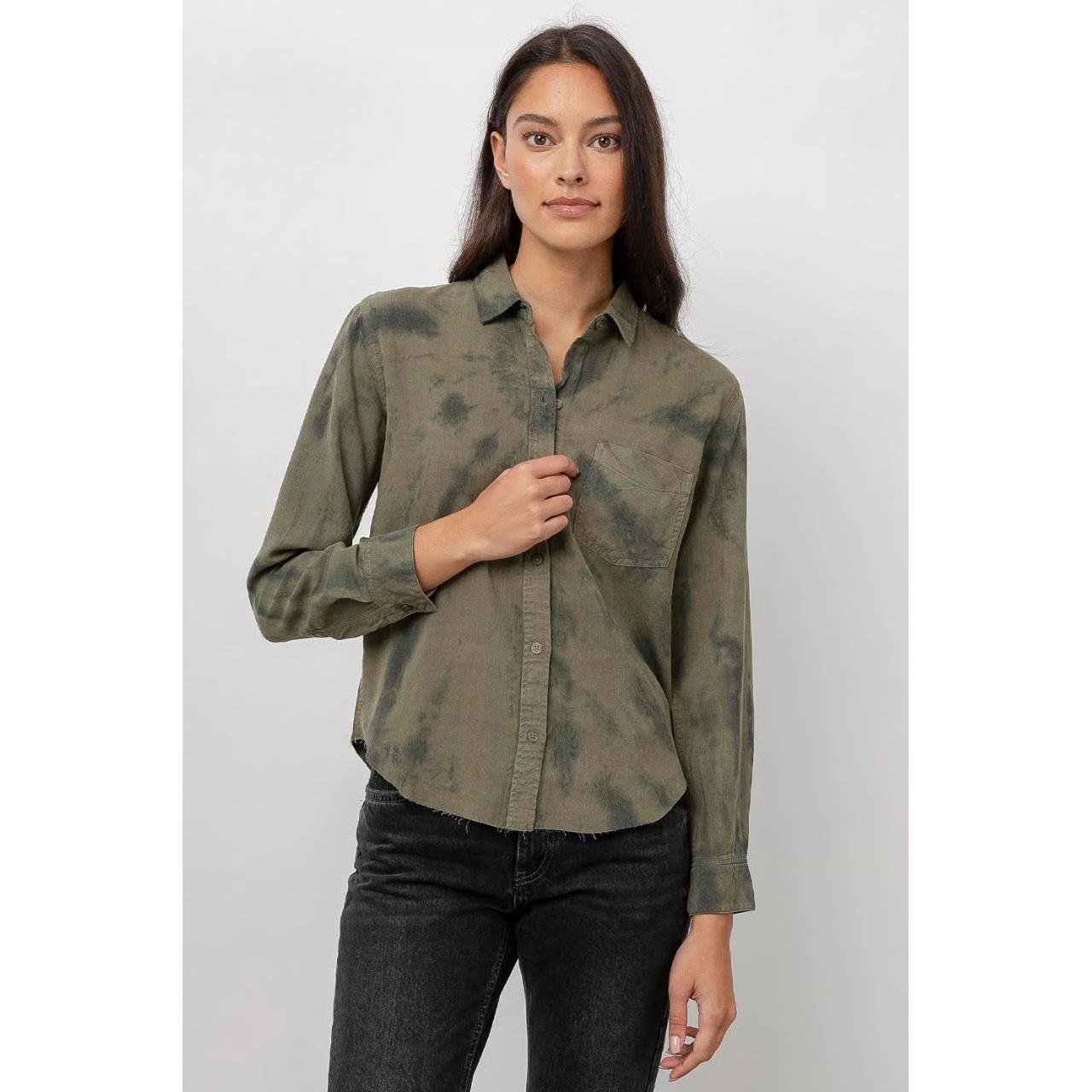 Rails Women's Blouse - Green/Khaki - XS – Rails I… - image 1