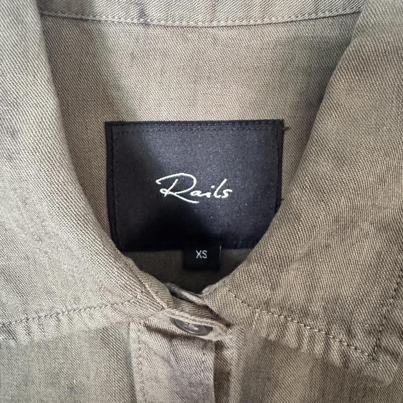 Rails Women's Blouse - Green/Khaki - XS – Rails I… - image 3