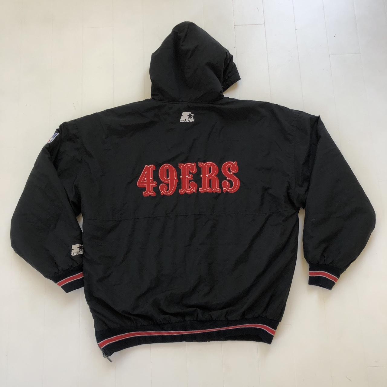 Vintage 1990s Starter NFL 49ers puffer Jacket. - Depop