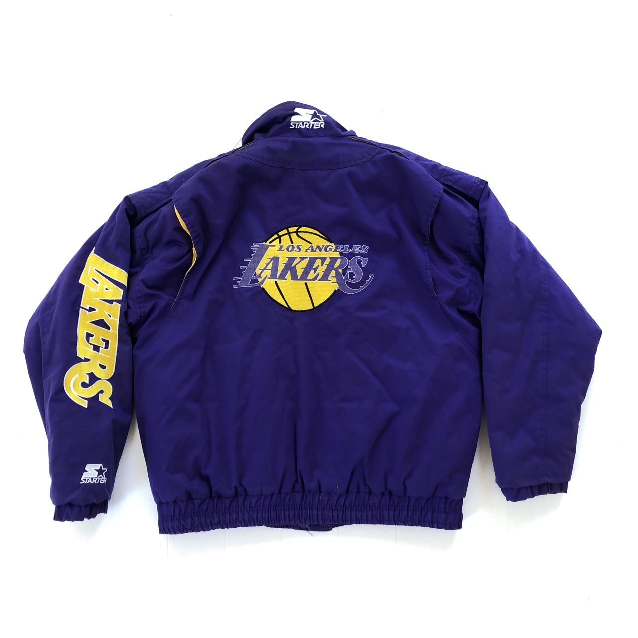 Vintage 80's Lakers starter warm up jacket Size - Depop