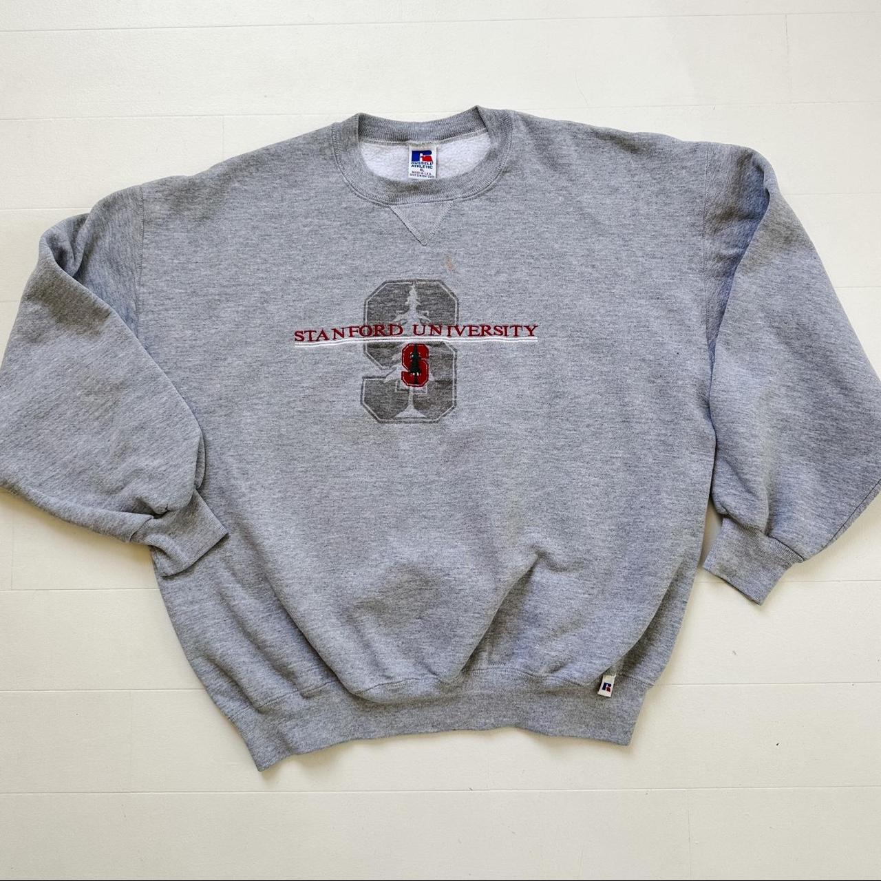 Vintage Russell Athletic Stanford University Hoodie Sweatshirt Made in USA