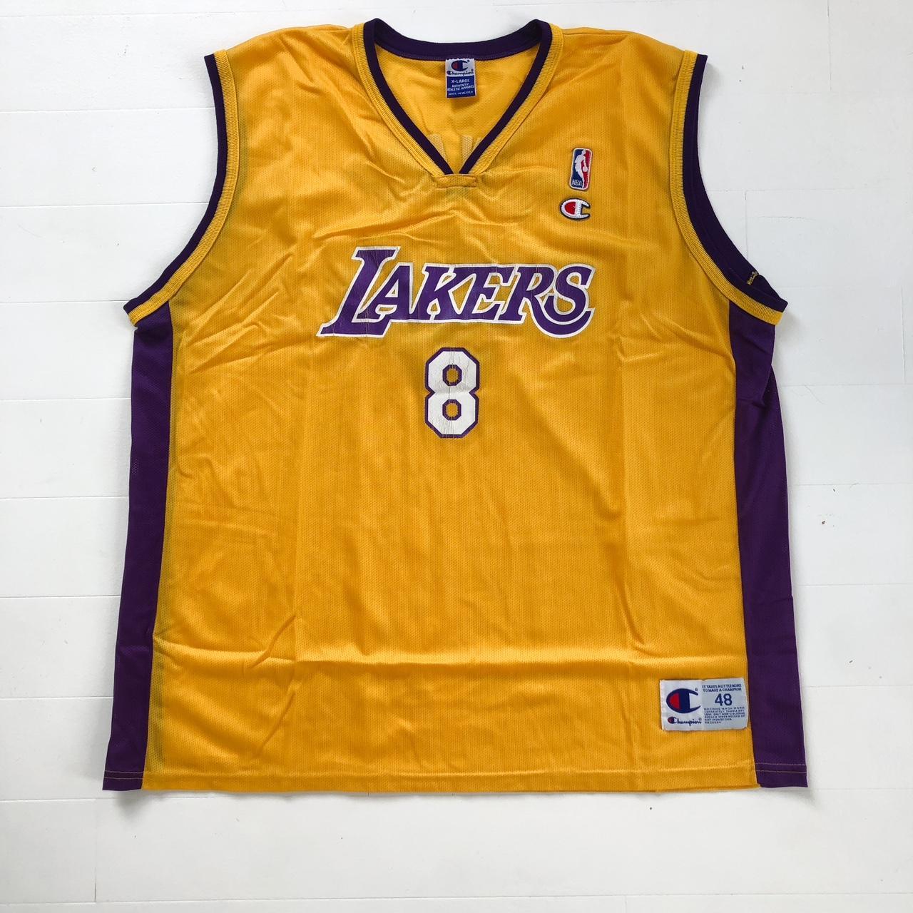 Throwback purple and gold Kobe Bryant jersey youth - Depop