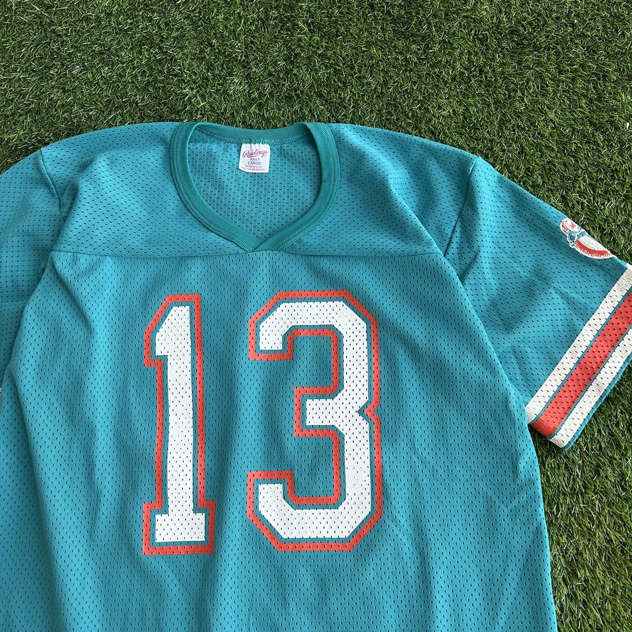 Vintage Starter Miami Dolphins NFL Jersey. Number 13 - Depop