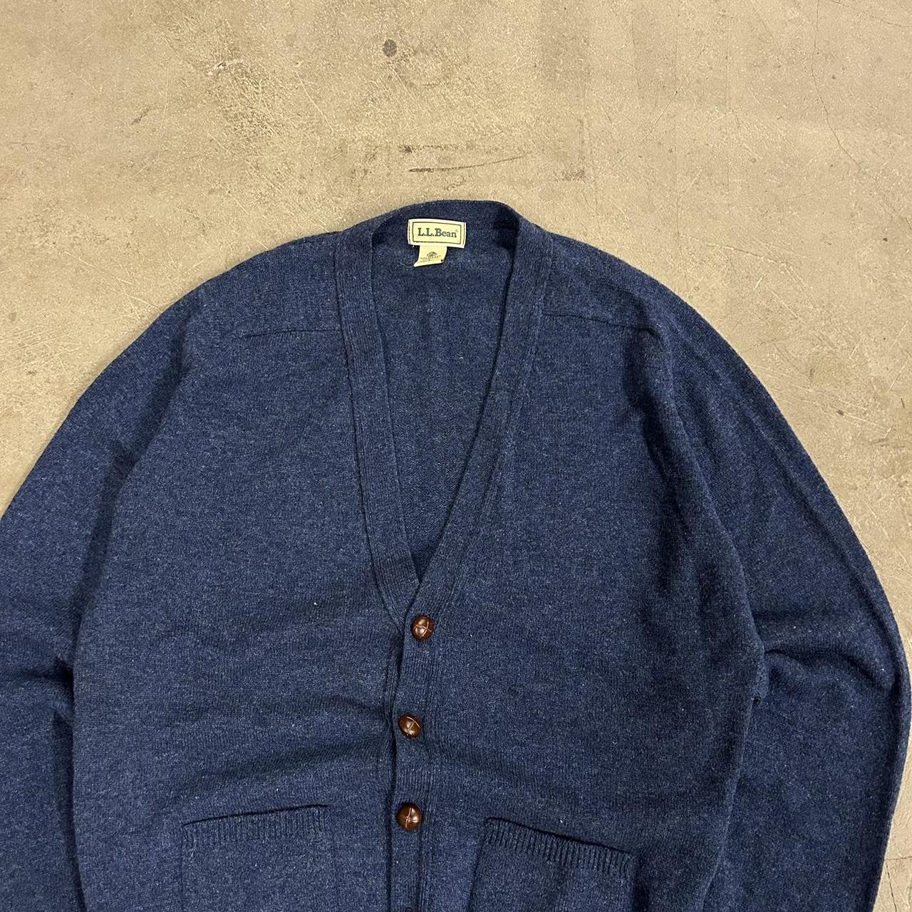 Vintage 80s/90s LL Bean wool cardigan In excellent... - Depop