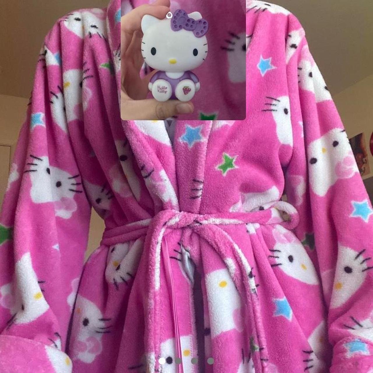 hello kitty robe bundle robe and little purple... Depop