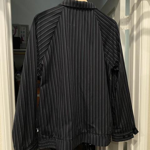 Stussy Bryan Stripe Harrington Jacket Size:... - Depop