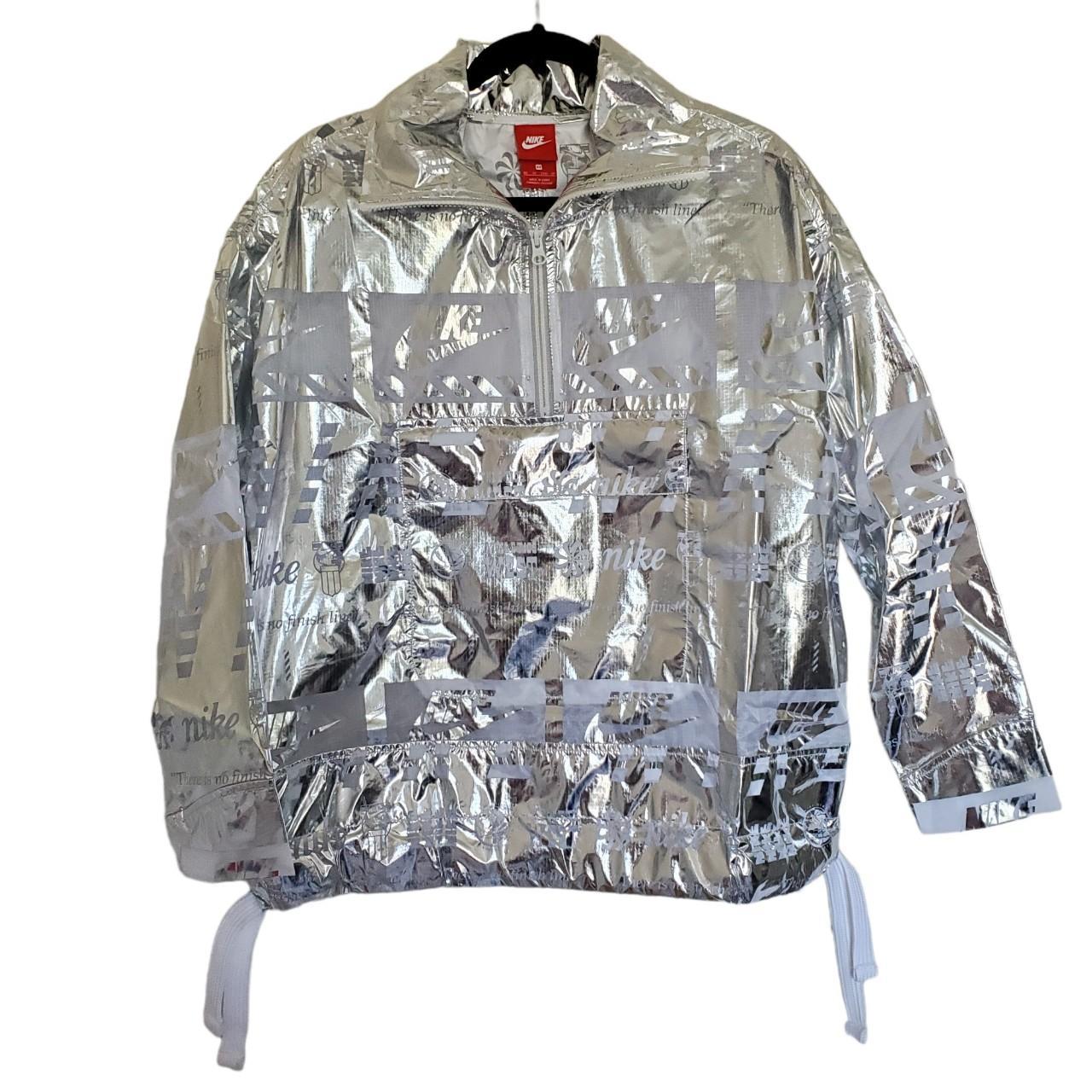 Nike metallic jacket sales mens