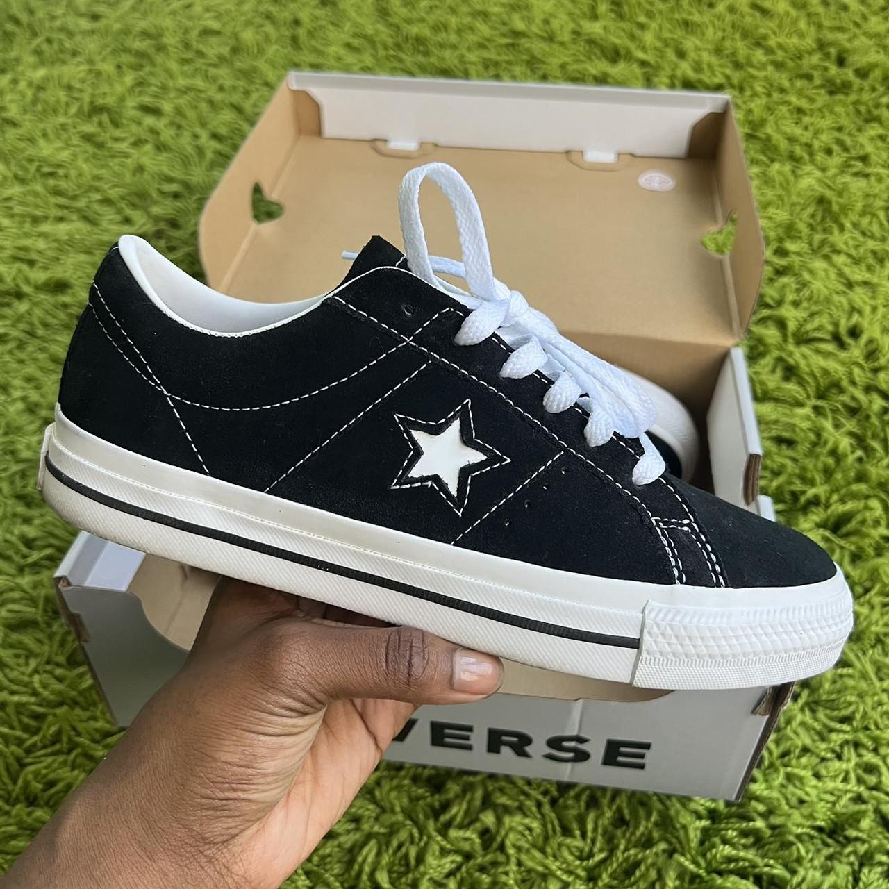 cons perforated suede one star pro low top