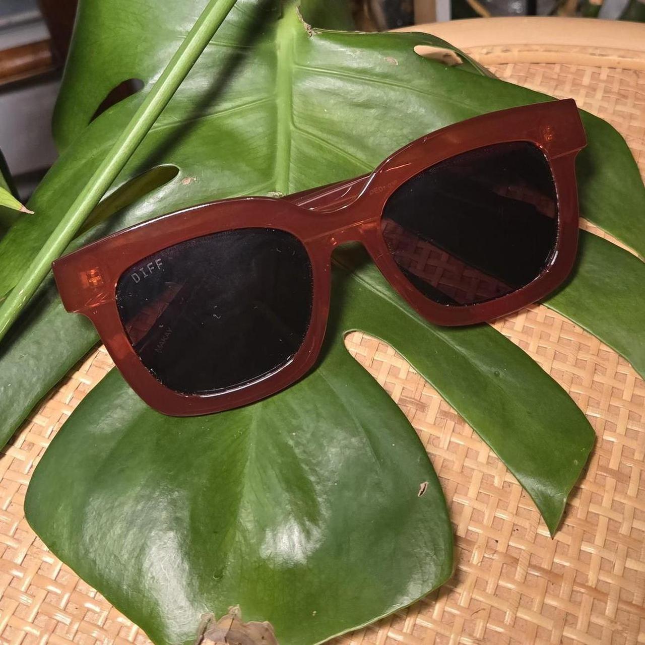 DIFF Women's Sunglasses - Brown/Burgundy – Diff N… - image 1