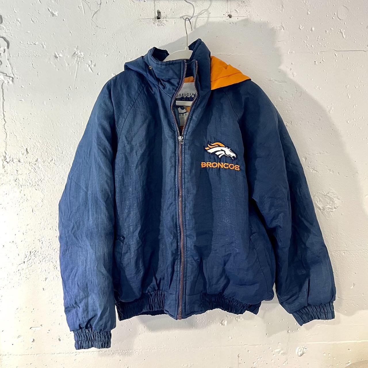 Vintage 90s NFL Denver Broncos Puffer Jacket Great - Depop