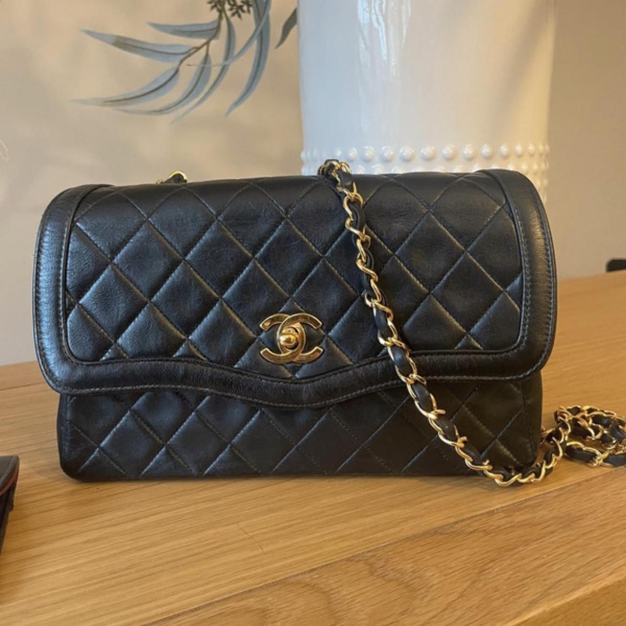 Chanel Women's Black Bag | Depop