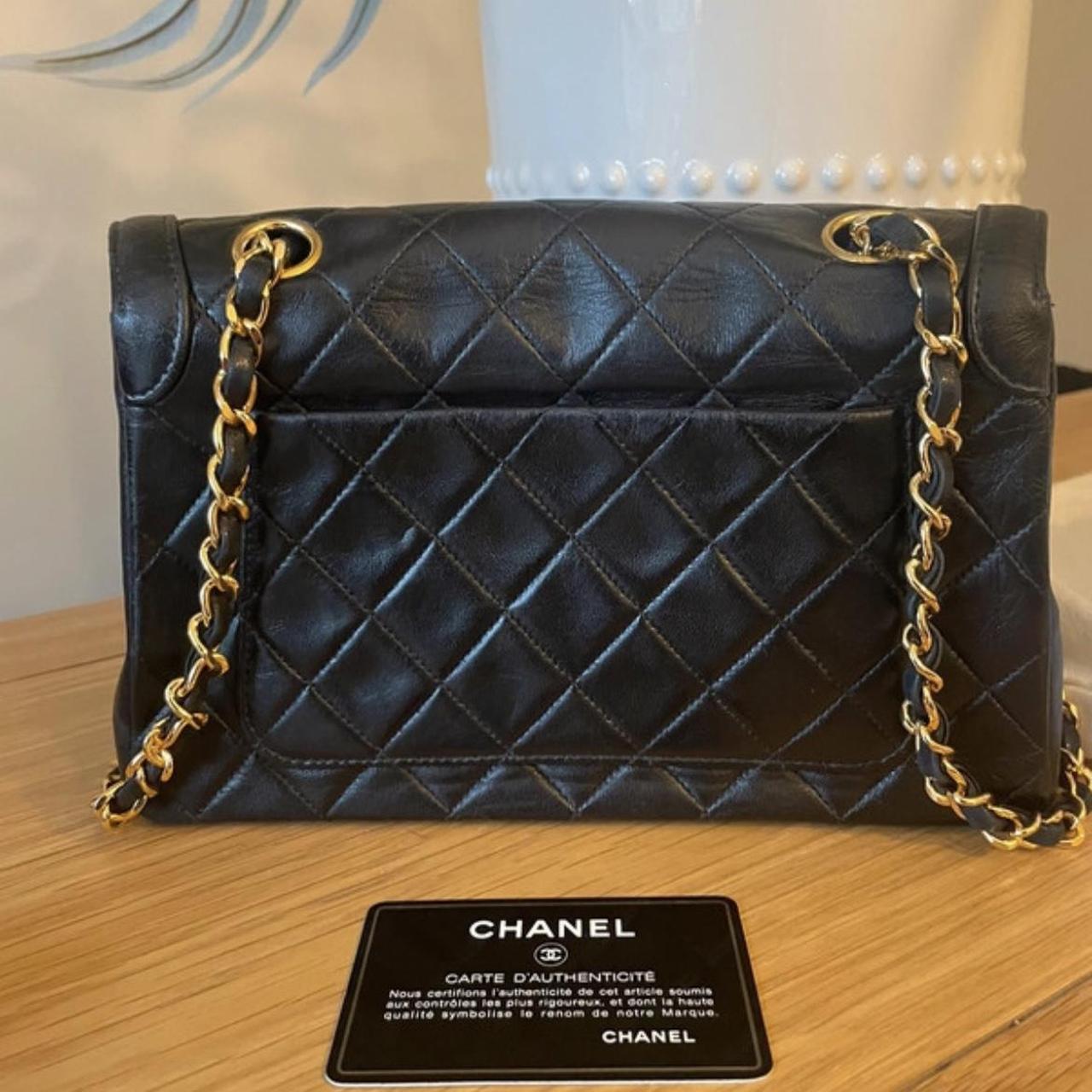 Chanel Women's Black Bag | Depop