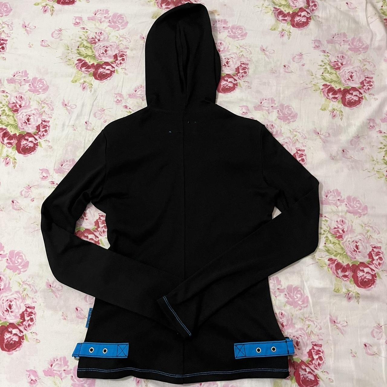 TRIPP NYC BLACK/BLUE MULTI EYELET HOODIE XS ୨୧ | Depop TRIPP NYC BLACK/BLUE MULTI EYELET HOODIE XS ୨୧ | Depop