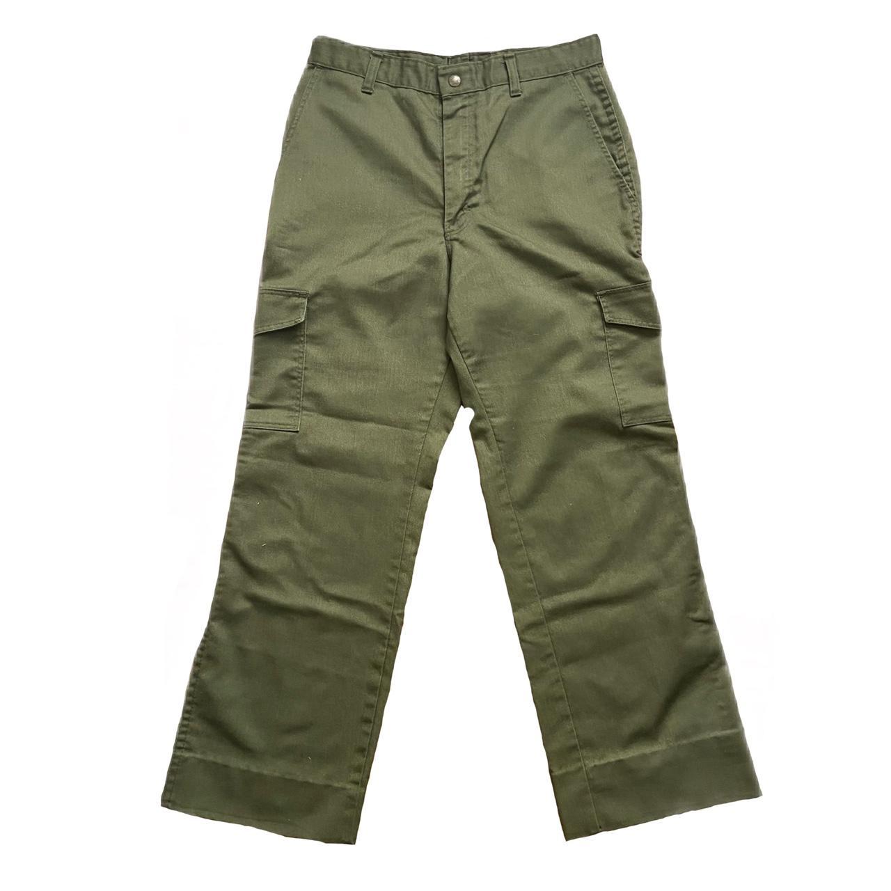 Vintage Boy Scouts Pants in Olive Green Waist is 15... Depop