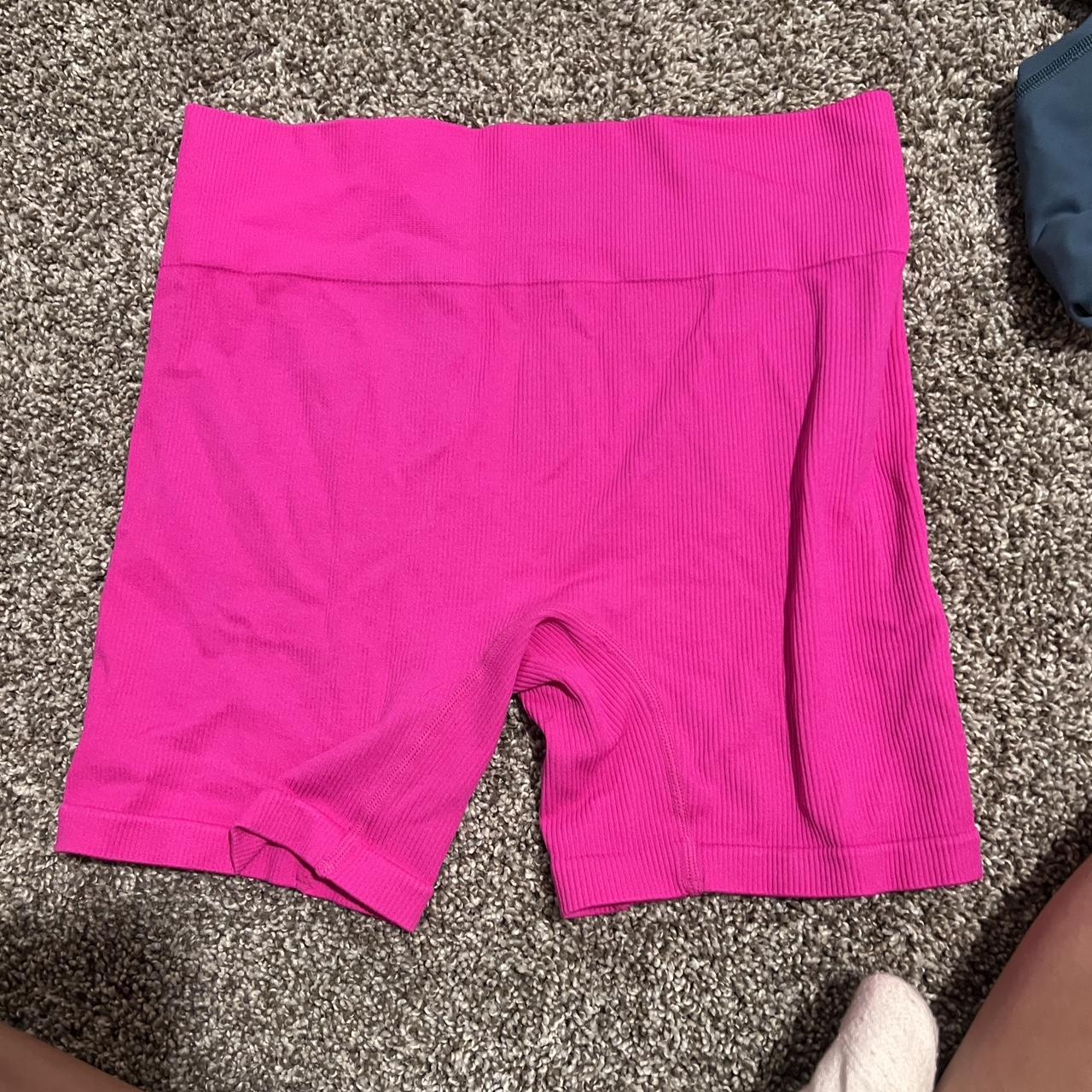 target pink biker shorts size medium #shorts - Depop