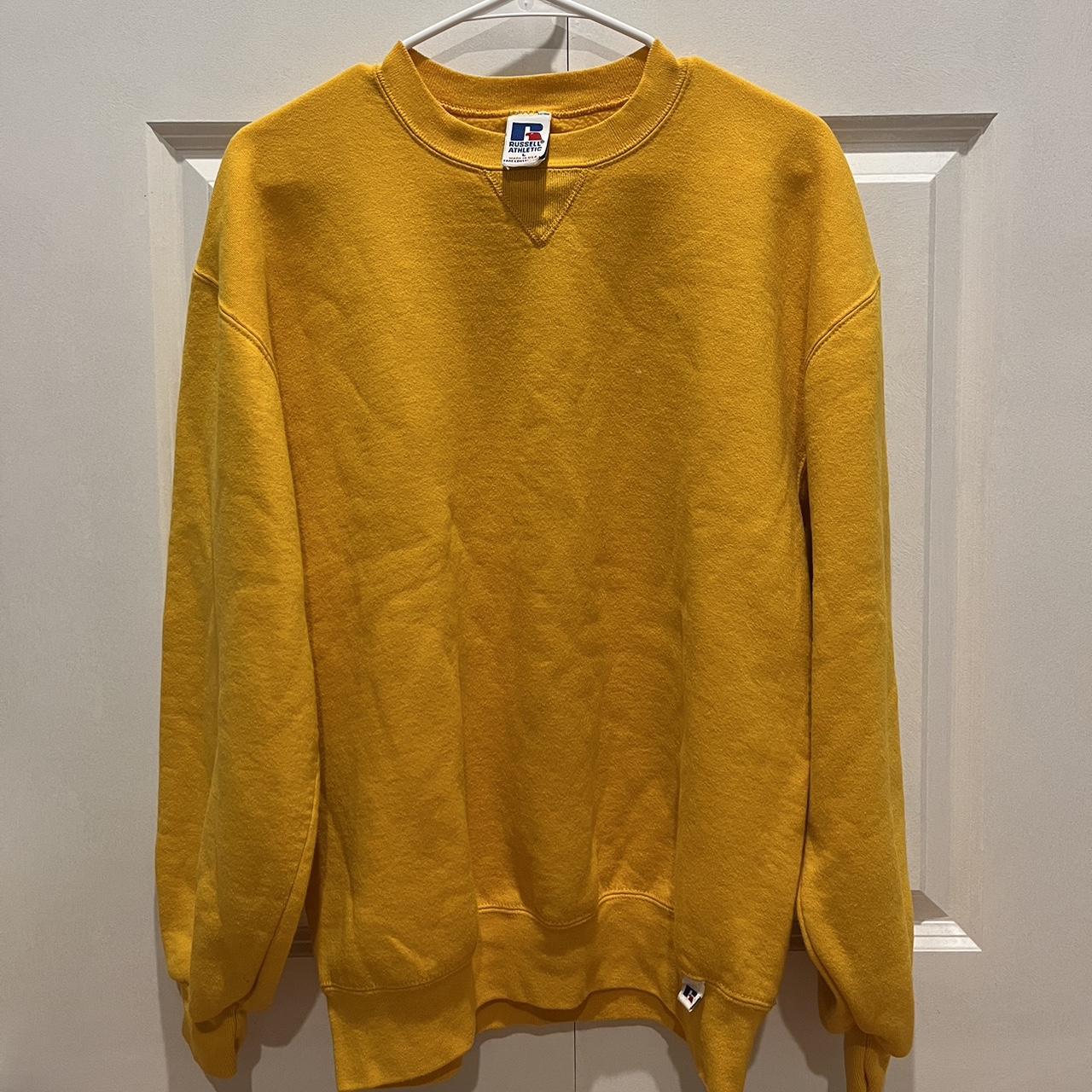 Vintage 90's Alfredo Versace Yellow and Grey Zip Up - Depop