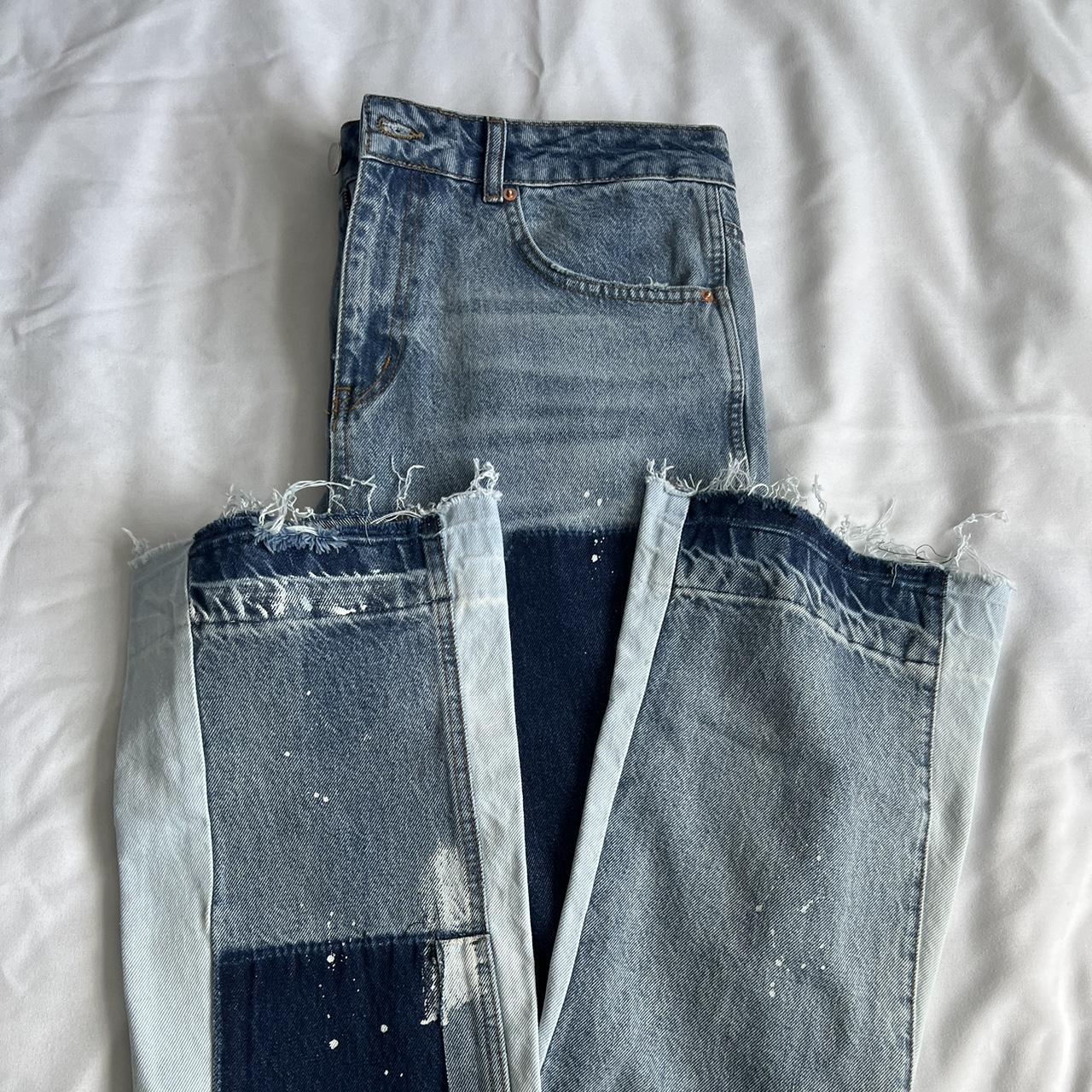 NVLTY Men's Navy Jeans Depop