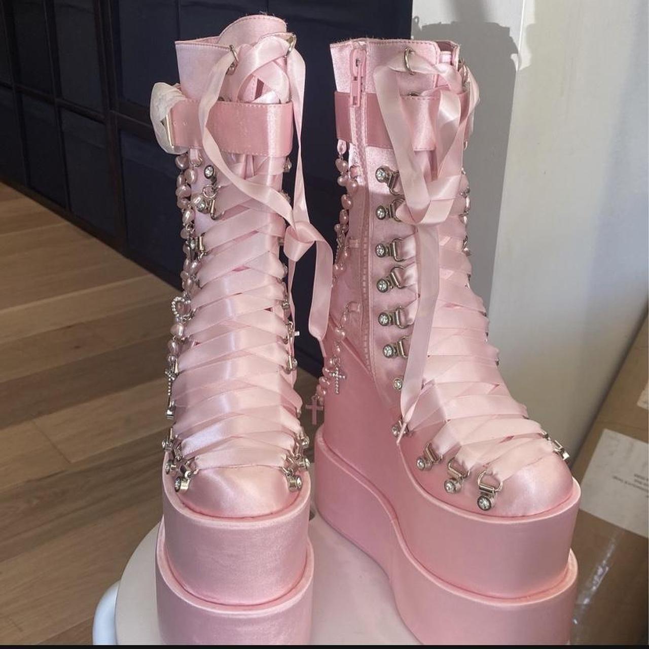 Dolls Kill Boots Holy Revelation Traitor Boots in | Depop